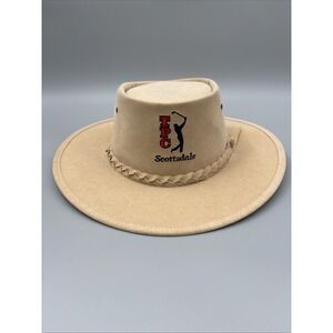IBF Aussie All-Rounder TPC Scottsdale Sports Hat XL Felt Beige Tan UV Protection